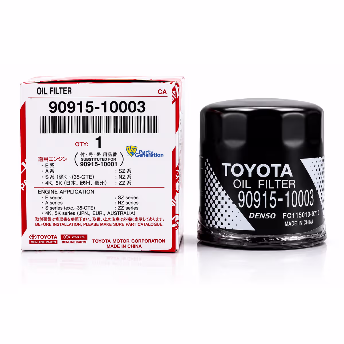 TOYOTA OEM OIL FILTER 90915-10003